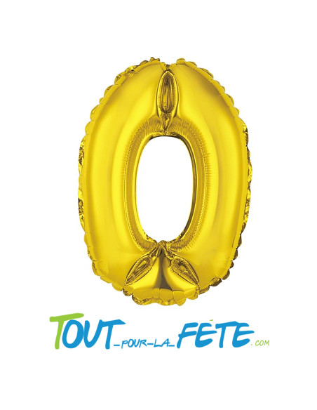 Ballon chiffre aluminium 36cm OR Air
