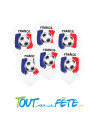 6 Ballons en latex France Foot
