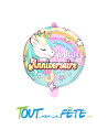 Ballon aluminium Licorne 45cm