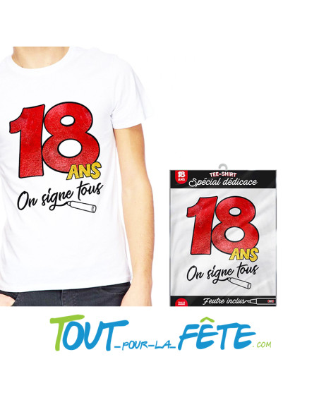T-shirt joyeux anniversaire par âge