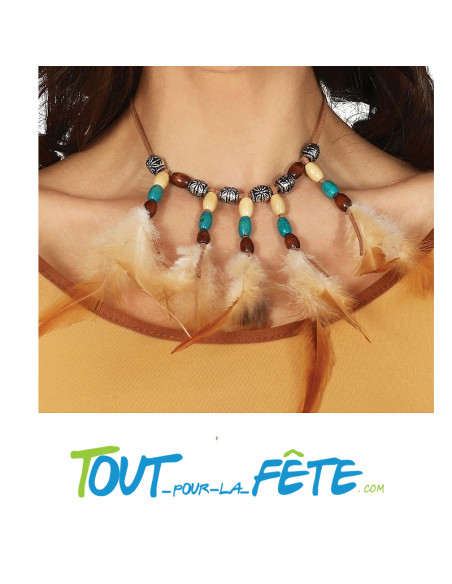 Collier de plume indien / indienne