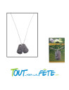Collier militaire avec double plaques