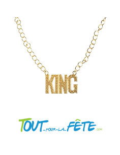 Collier métallique KING or 2