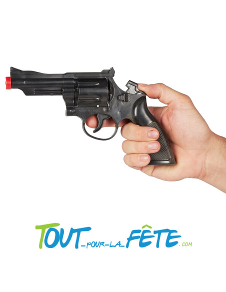 Revolver noir 25 cm
