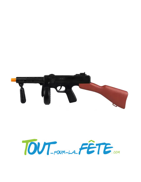 Pistolet mitrailleur sonore Tommy gun accessoire déguisement