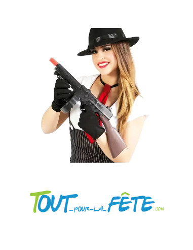 Pistolet mitrailleur sonore Tommy gun accessoire déguisement
