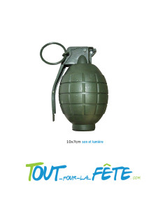 Grenade avec goupille sonore et lumineuse