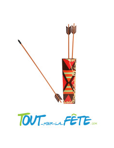 Carquois avec 3 flèches indien