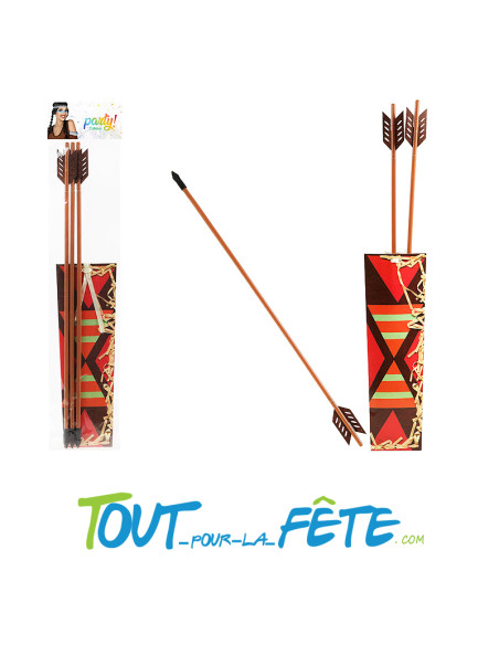 Carquois avec 3 flèches indien