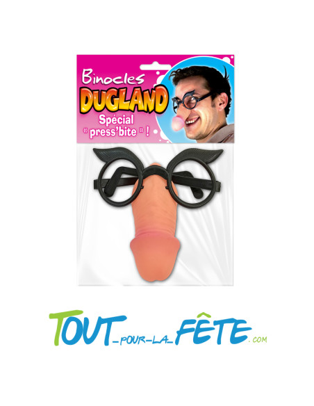 Binocles Dugland lunettes avec un zizi à la place du ne
