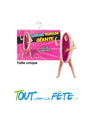 Costume Foufoune Géante taille unique