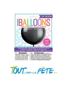 Ballon révélation à percer 60.9cm confettis rose et bl