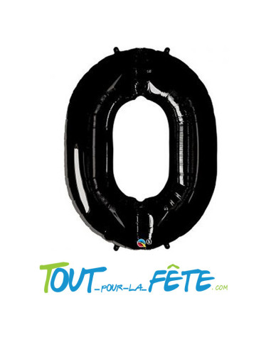 Ballon chiffre aluminium NOIR