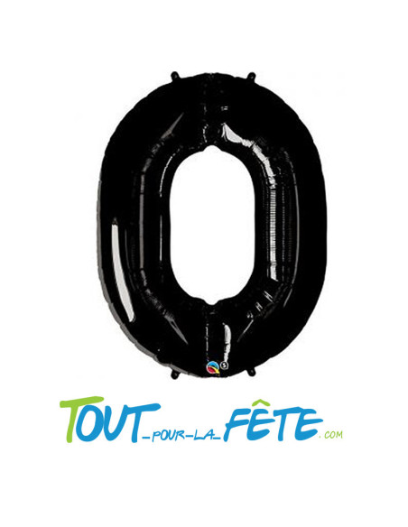 Ballon chiffre aluminium NOIR