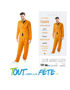 Déguisement Costume Fashion Néon Orange 2