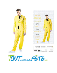 Déguisement Costume Fashion Néon Jaune 2