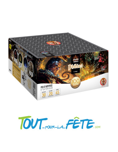Feux d'artifice compact PHILEAS 100 coups