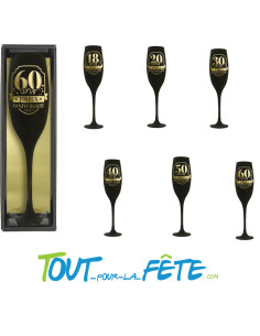 Flute de champagne à l'âge noir