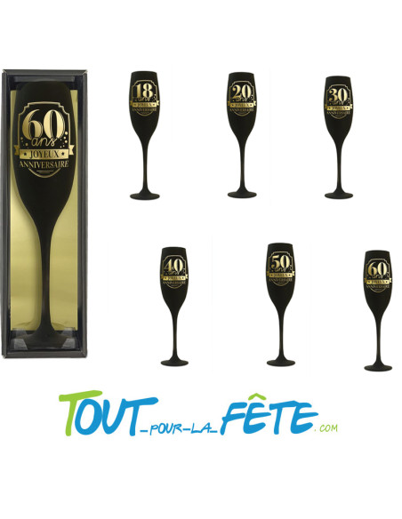 Flute de champagne à l'âge noir