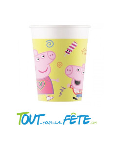 Lot de 8 gobelets Peppa Pig