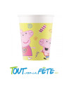Lot de 8 gobelets Peppa Pig