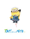 Ballon aluminium Les Minions© 63cm