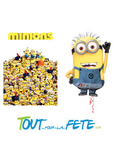Ballon aluminium Les Minions© 63cm 2