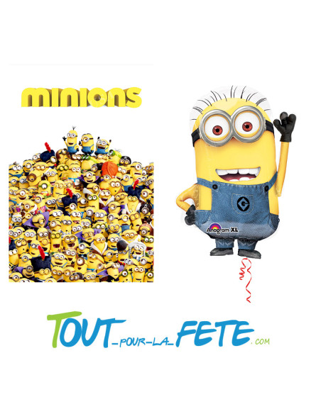 Ballon aluminium Les Minions© 63cm