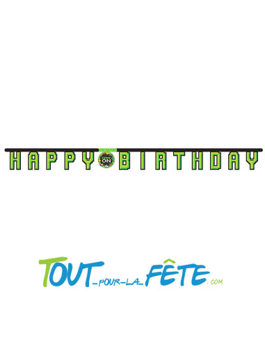 Guirlande happy birthday jeux vidéo