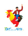 Costume auto gonflable coq