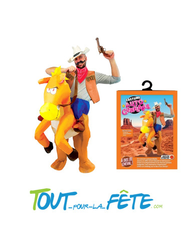 Costume auto gonflable cheval