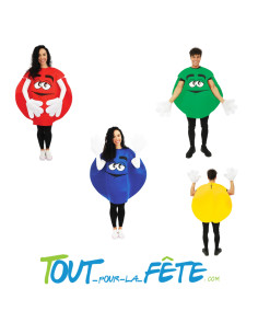 Costume bonbon ronds M&M's taille unique