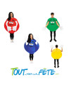 Costume bonbon ronds M&M's taille unique