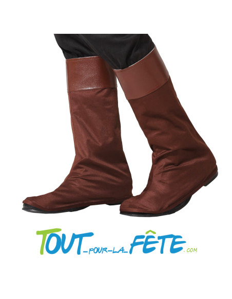 Couvre botte pirate marron