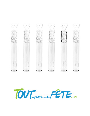 Tubes Bulles à Savon 6 pièces vive les mariés