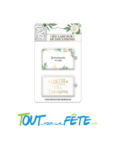 Jeu lanceur de discussions 12 cartes spécial mariage