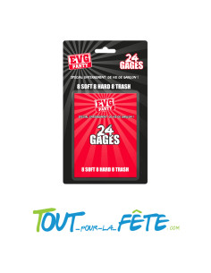Jeu de cartes 24 gages EVG 2