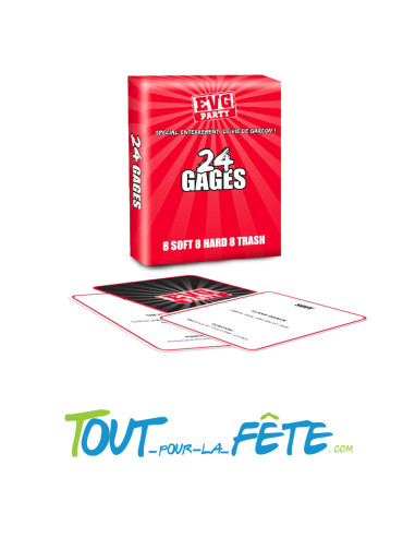 Jeu de cartes 24 gages EVG