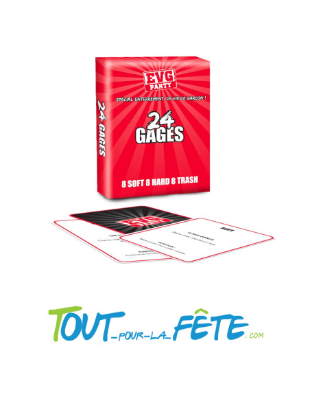 Jeu de cartes 24 gages EVG