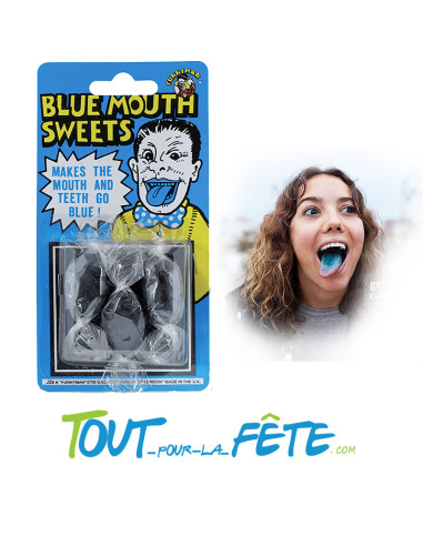 Bonbons tache langue bleu