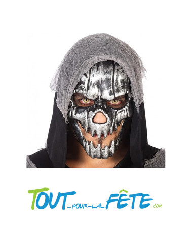 Masque crane argent