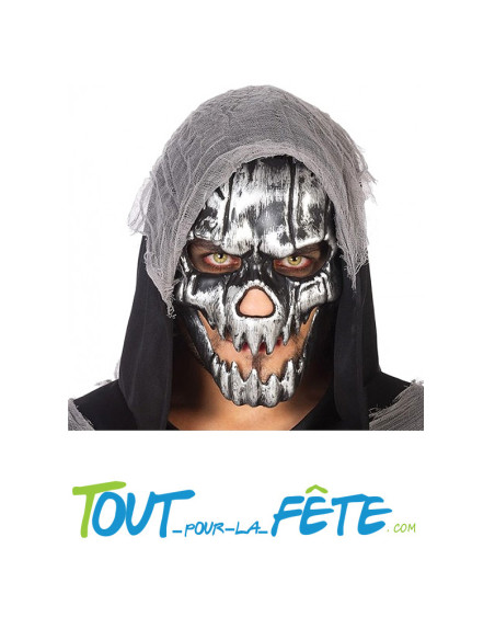 Masque crane argent