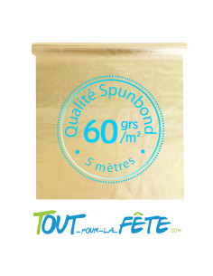 Nappe Harmony métallique or