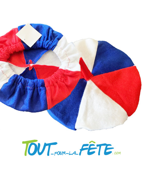 Beret bleu blanc rouge France