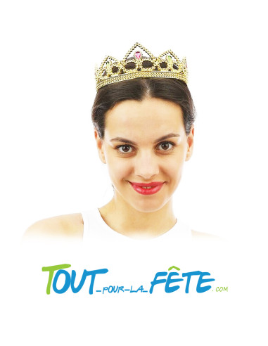 Couronne de princesse or avec fausses pierres...