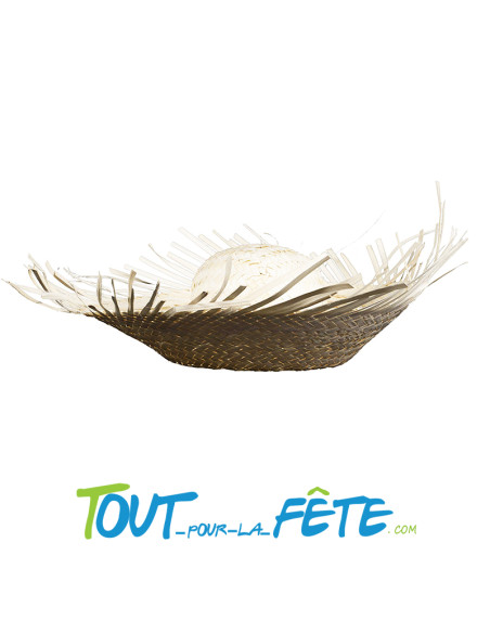 Chapeau en paille Hawaïen - beige