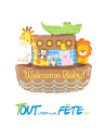 Ballon aluminium bateau welcome baby 94cm