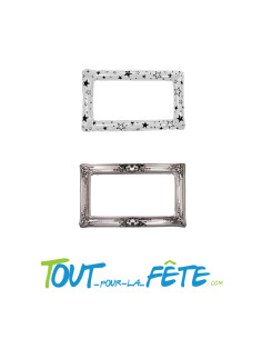 Cadre gonflable métallique double face argent