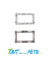 Cadre gonflable métallique double face argent