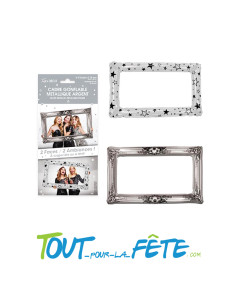 Cadre gonflable métallique double face argent 2